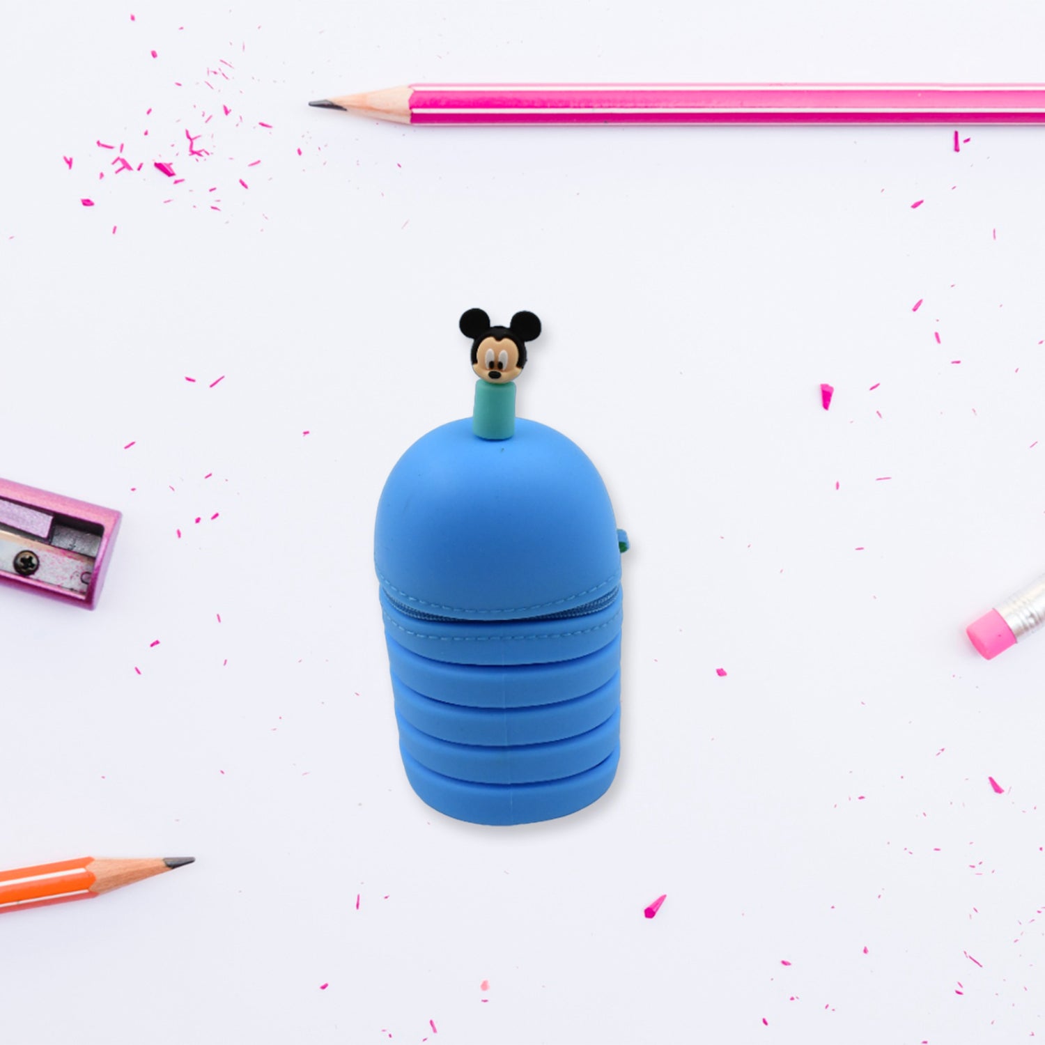 4544 Pencil Case Is Made Of Silicone Telescopic Pen Holder, with Zipper Closure And Large Capacity Office Home School School-pink Boys For Girls Secondary School Clear Pencil Case 4544 Pencil Case Is Made Of Silicone Telescopic Pen Holder, with Zipper Closure And Large Capacity Office Home School School-pink Boys For Girls Secondary School Clear Pencil Case